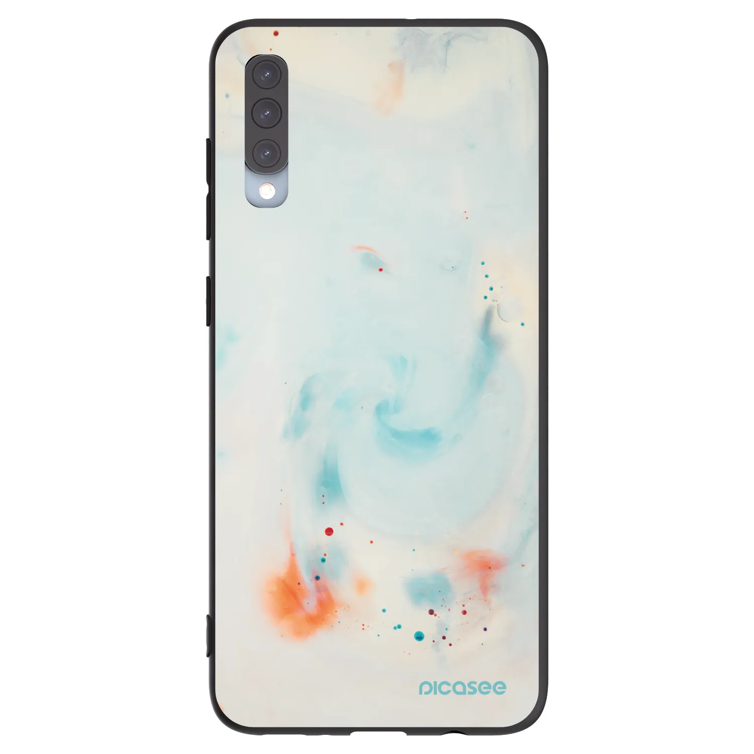 Picasee crna silikonska maskica za Samsung Galaxy A70 A705F - Splash