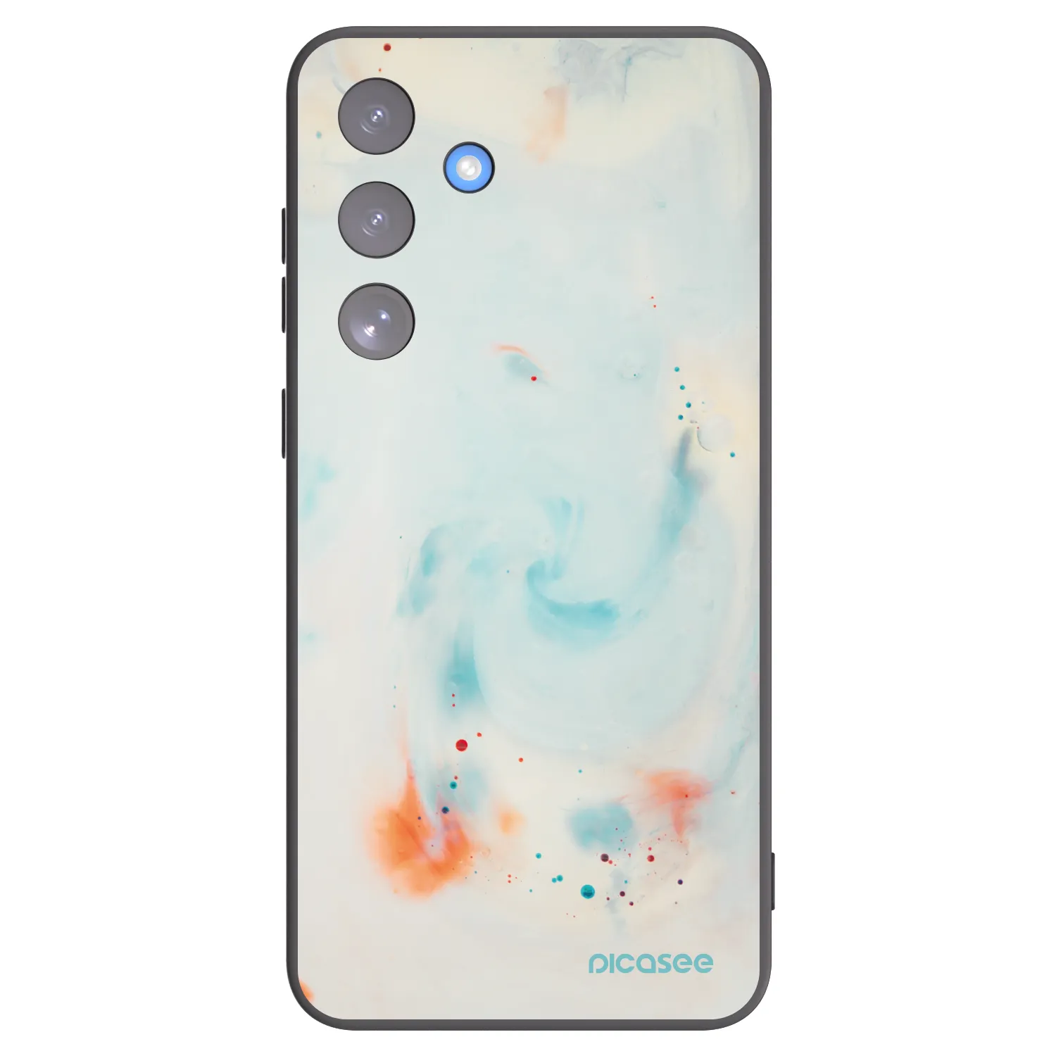 Picasee crna silikonska maskica za Samsung Galaxy S25 FE 5G - Splash