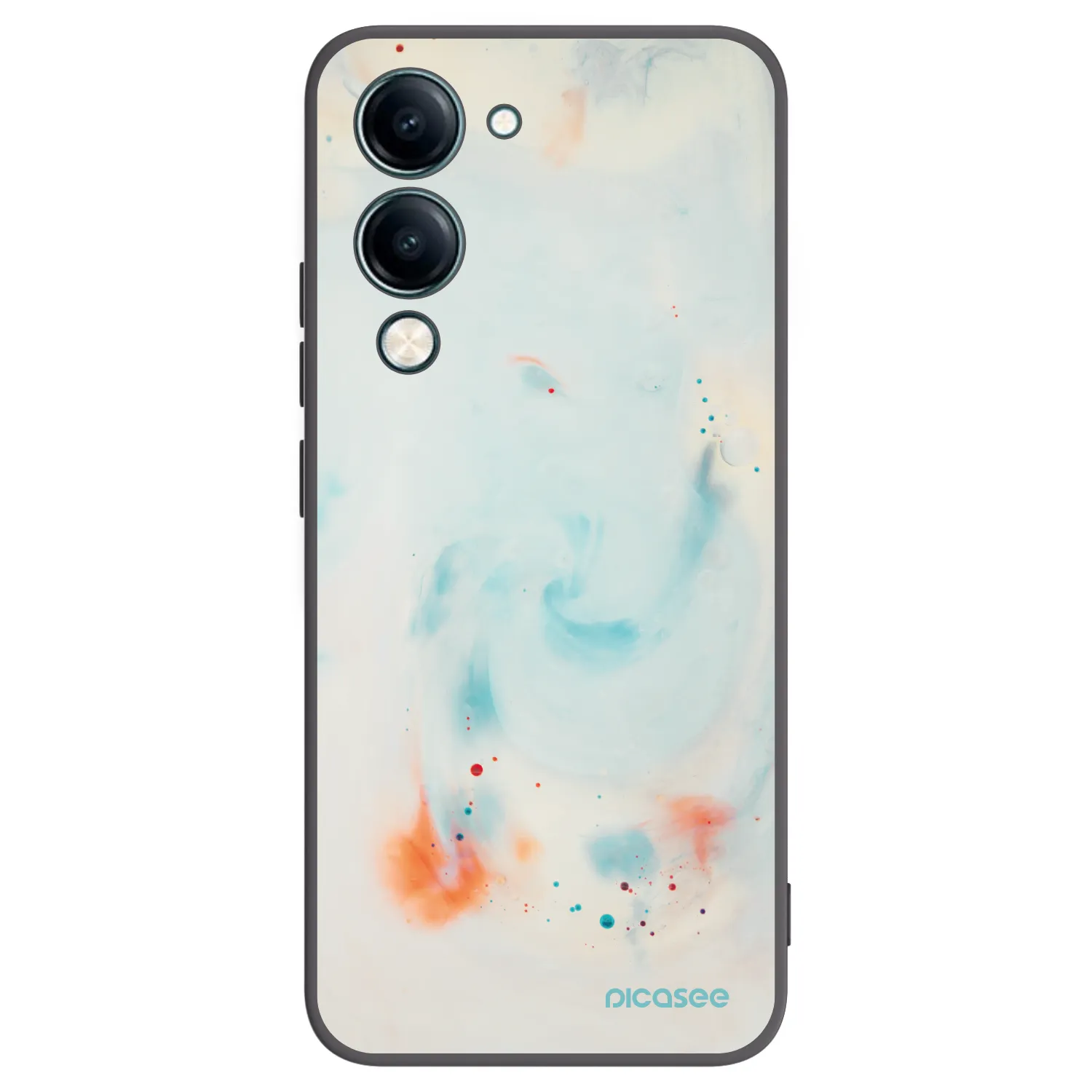 Picasee crna silikonska maskica za Vivo Y29s 5G - Splash