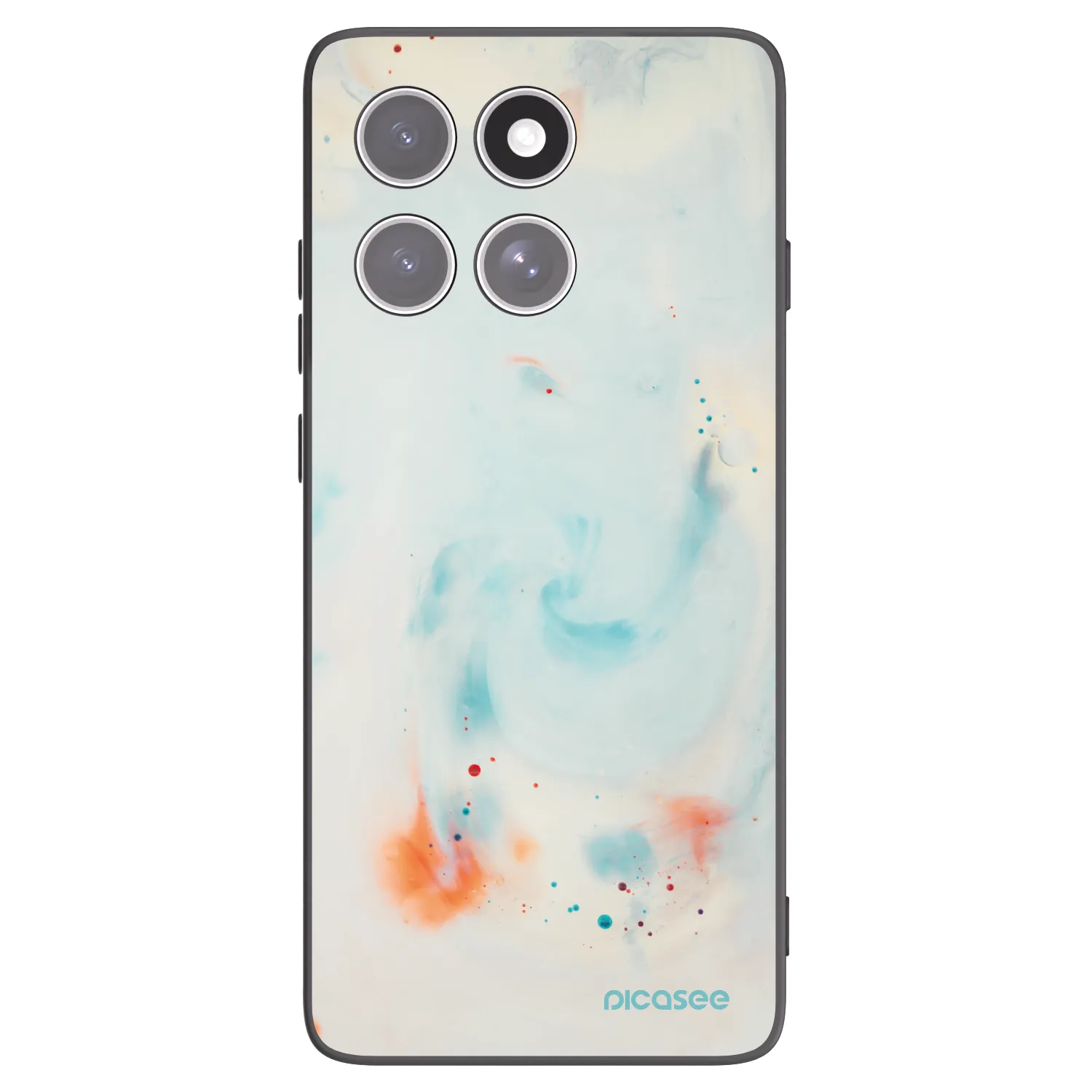 Picasee crna silikonska maskica za Motorola Edge 60 Fusion - Splash