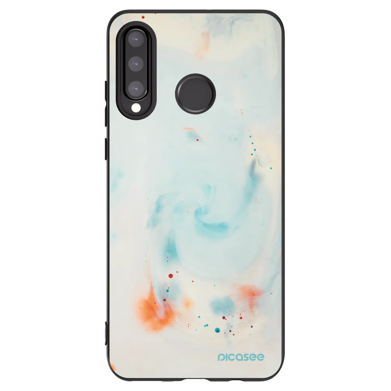 Picasee crna silikonska maskica za Huawei P30 Lite - Splash