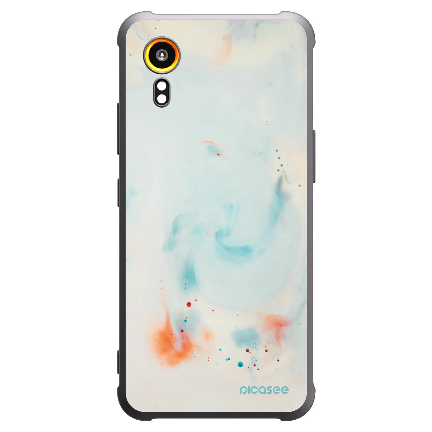 Picasee crna silikonska maskica za Samsung Galaxy Xcover 7 - Splash