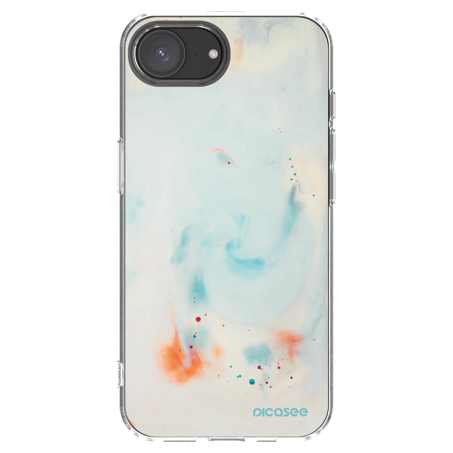 Picasee silikonska prozirna maskica za Apple iPhone 17e - Splash
