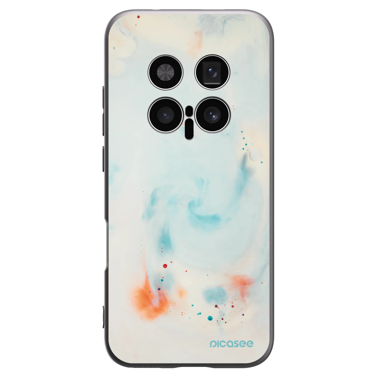 Picasee crna silikonska maskica za Honor Magic8 Pro 5G - Splash
