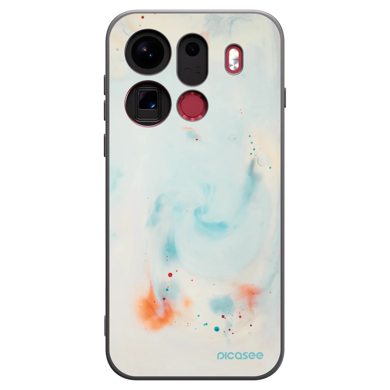 Picasee crna silikonska maskica za OPPO Find X9 Pro - Splash