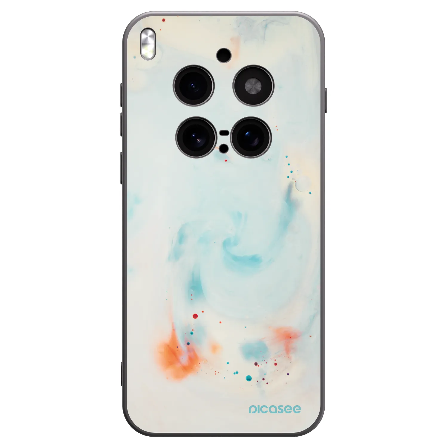 Picasee crna silikonska maskica za Vivo X300 Pro - Splash