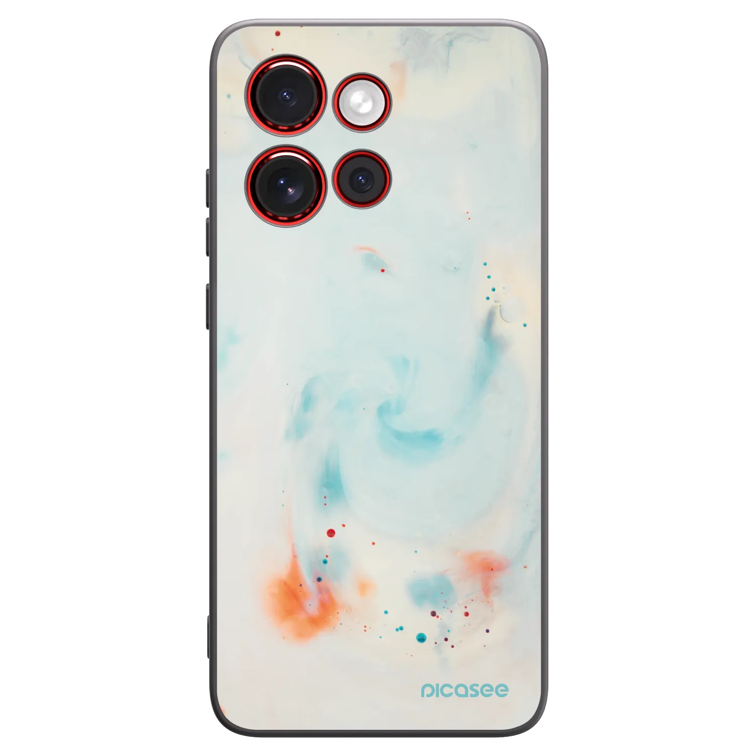 Picasee crna silikonska maskica za Motorola Edge 60 Neo 5G - Splash