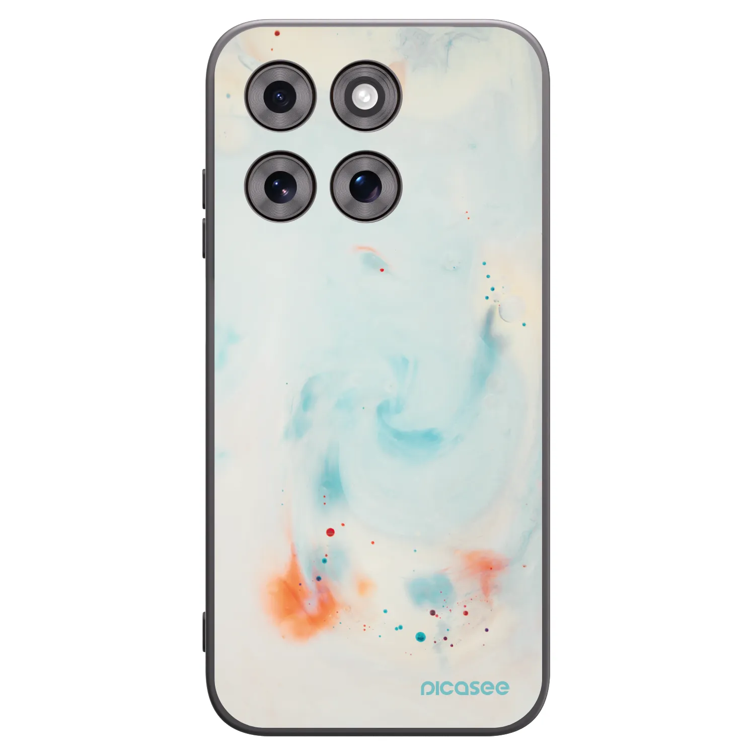 Picasee crna silikonska maskica za Motorola Moto G77 - Splash