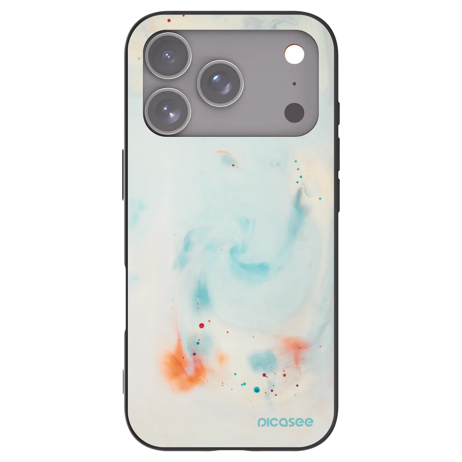 Picasee crna silikonska maskica za Apple iPhone 18 Pro - Splash
