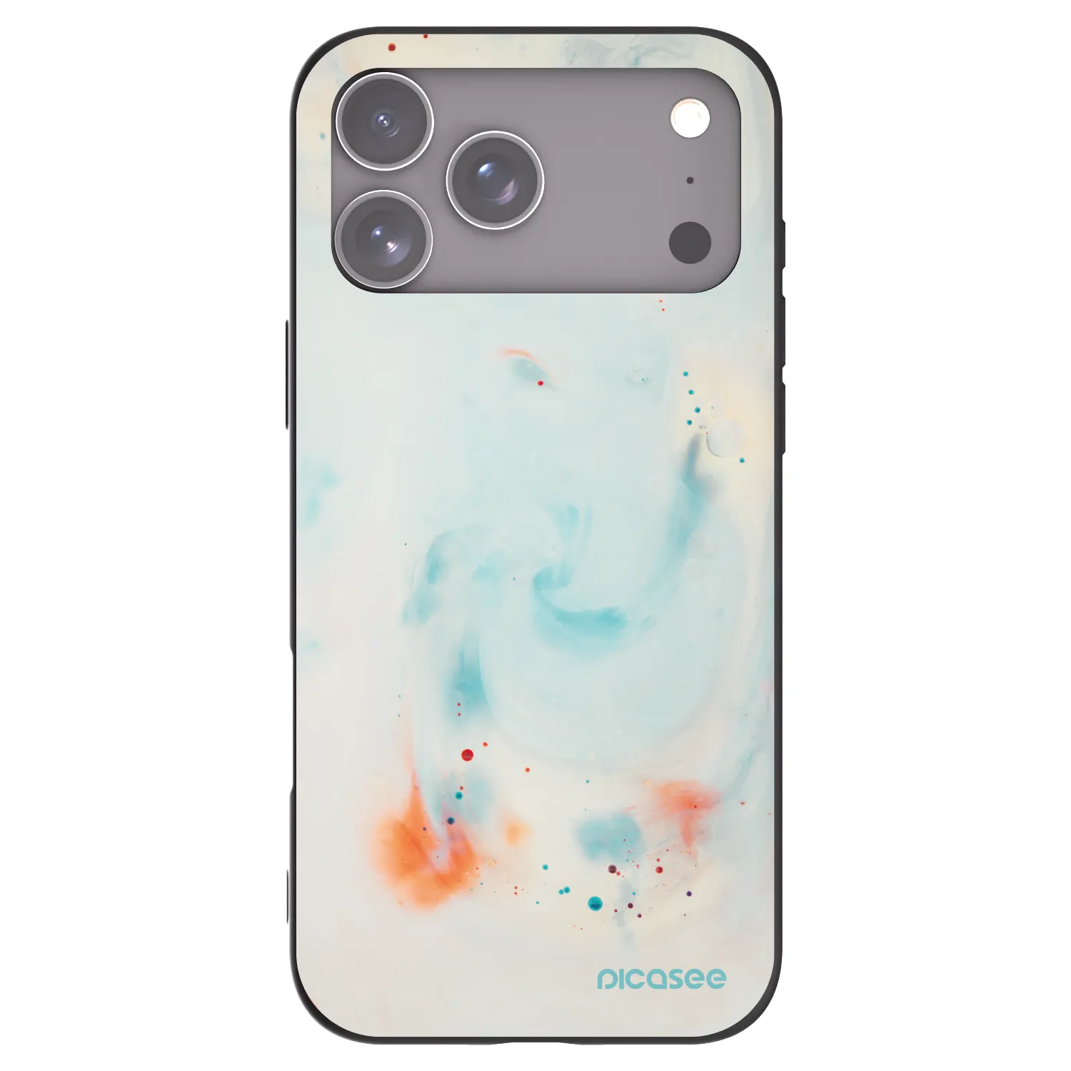 Picasee crna silikonska maskica za Apple iPhone 18 Pro Max - Splash