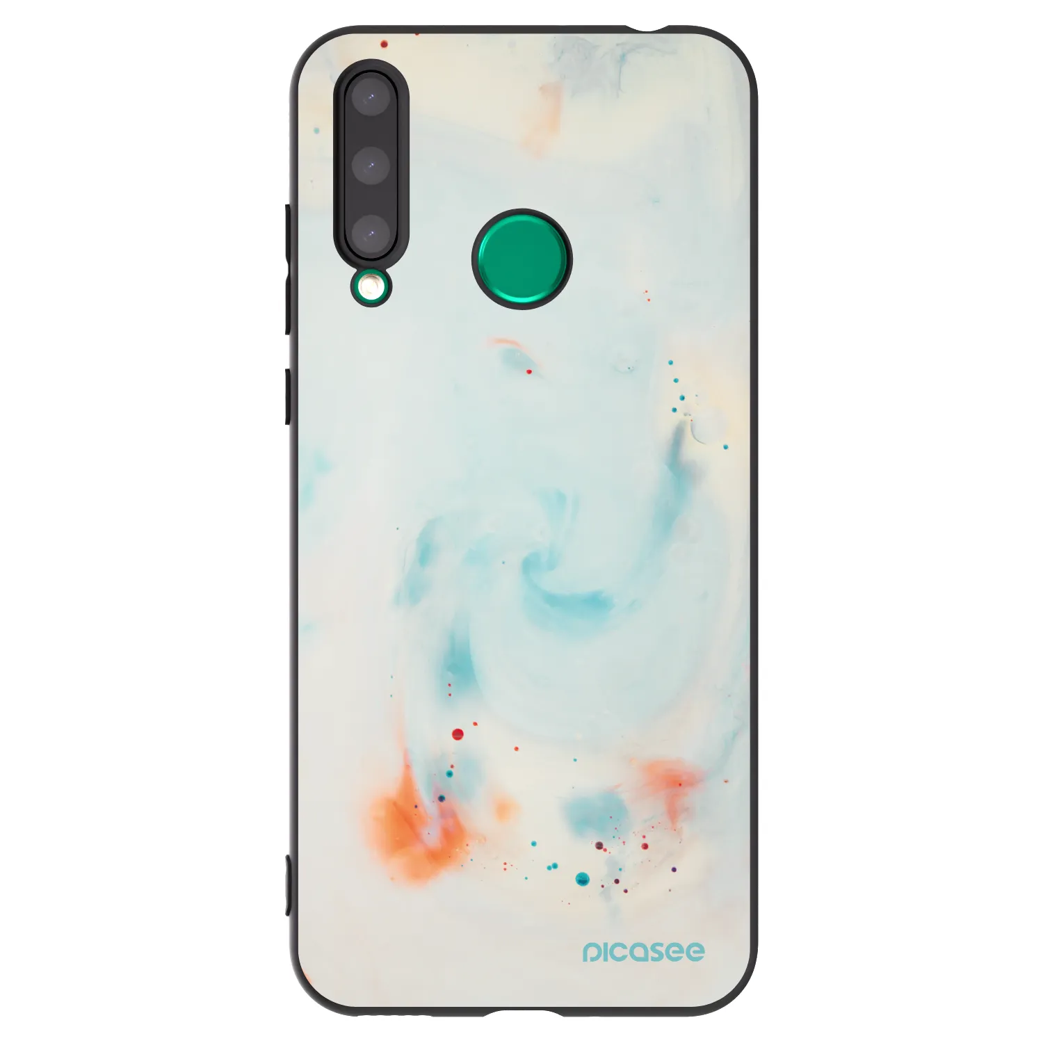Picasee crna silikonska maskica za Honor 20 Lite - Splash