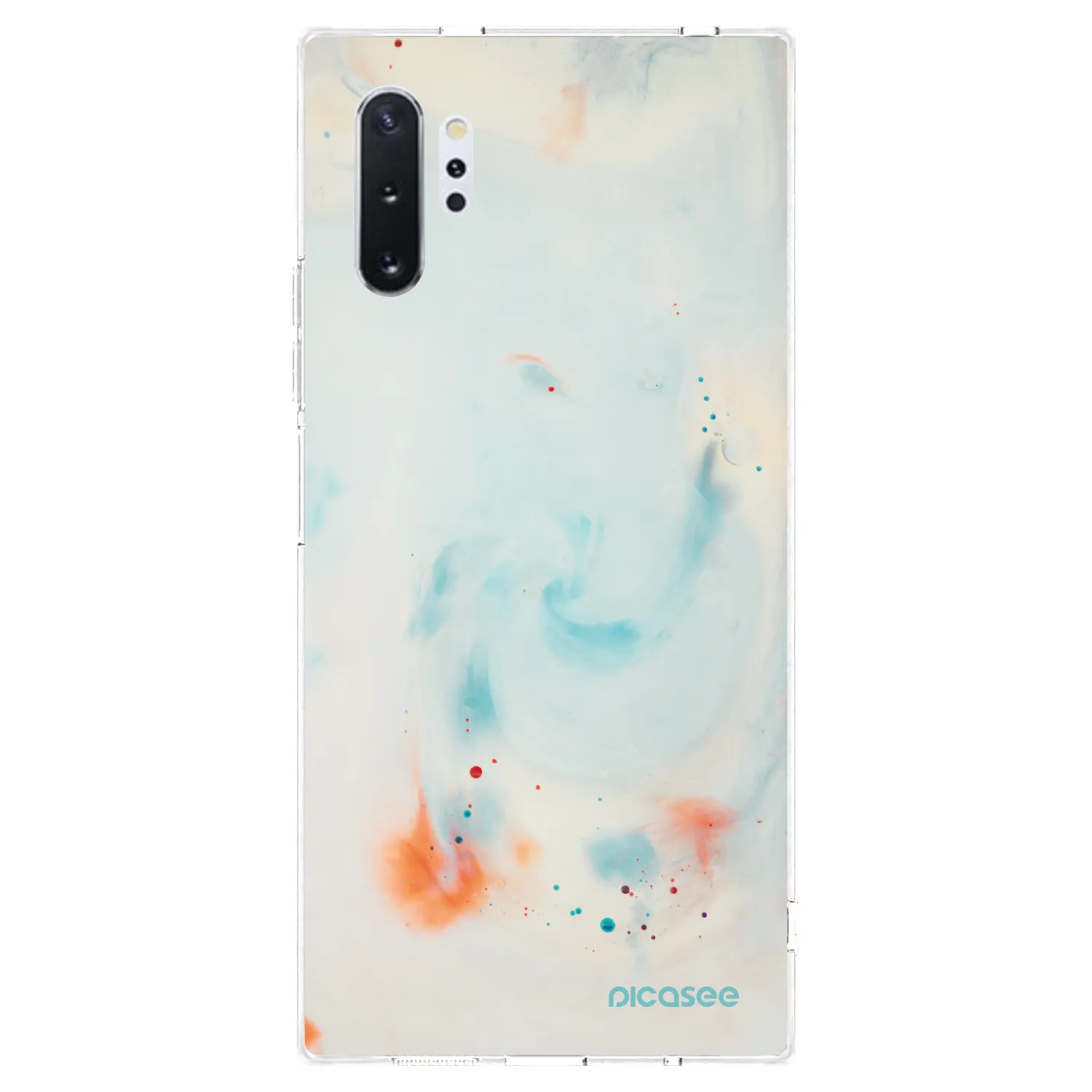 Picasee silikonska prozirna maskica za Samsung Galaxy Note 10+ N975F - Splash