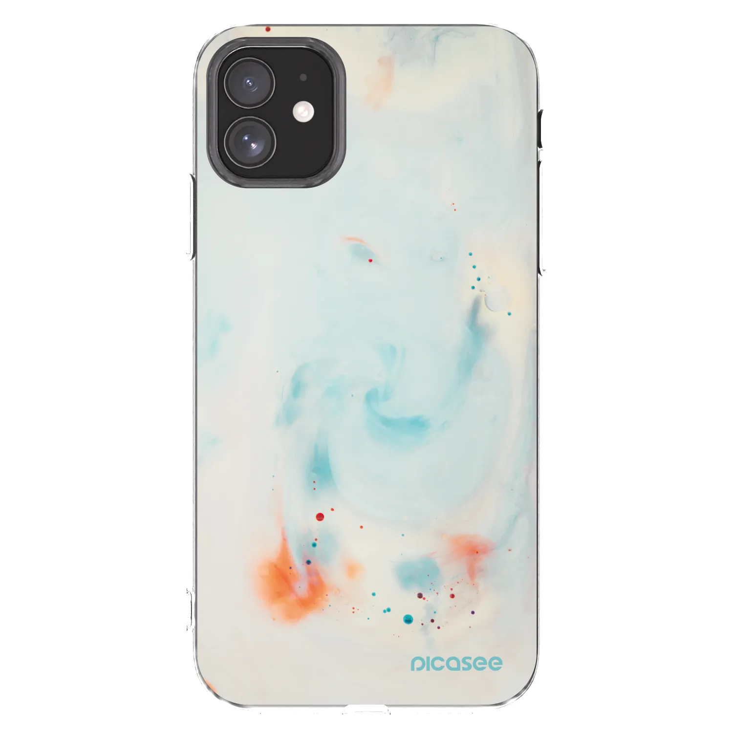 Picasee silikonska prozirna maskica za Apple iPhone 11 - Splash