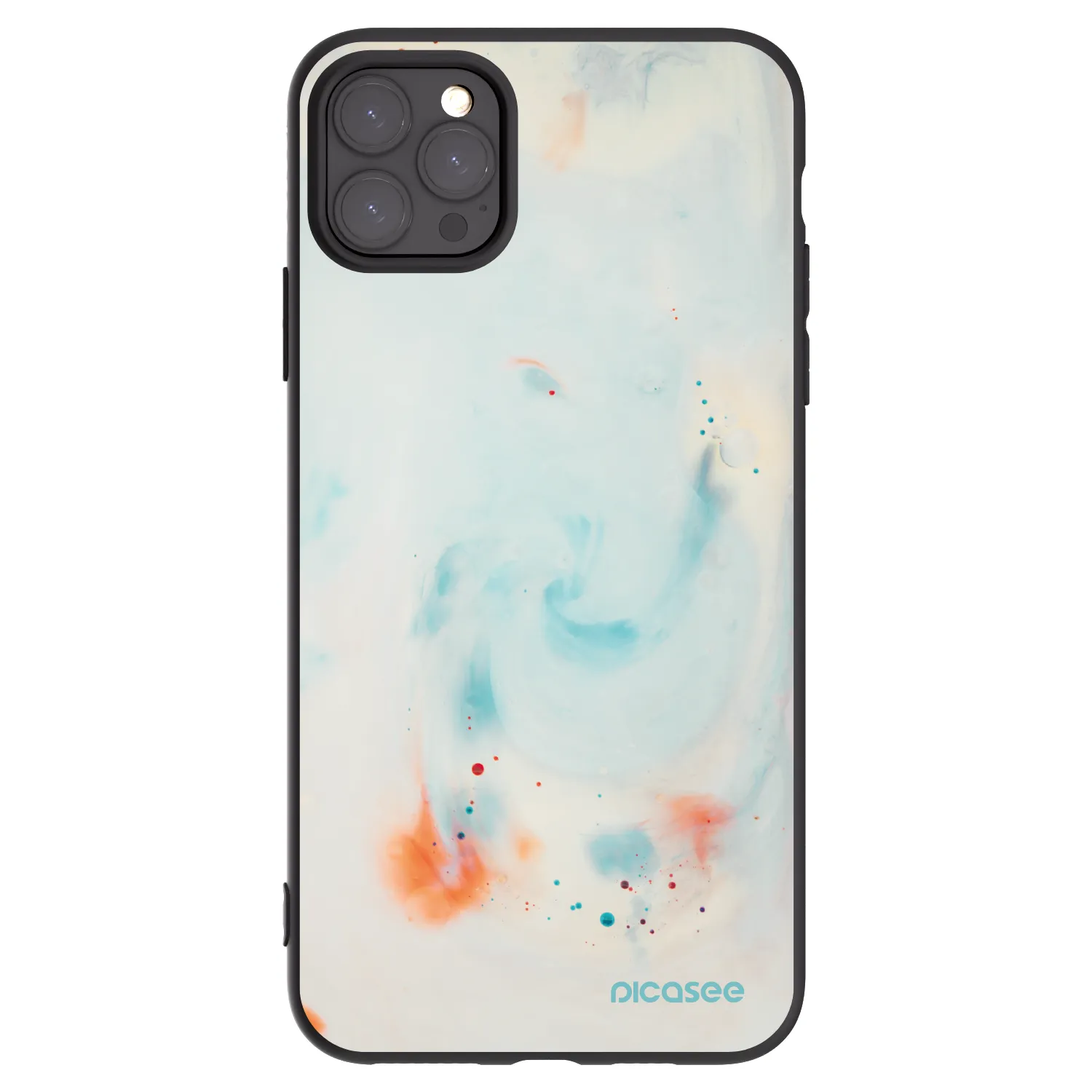 Picasee crna silikonska maskica za Apple iPhone 11 Pro Max - Splash