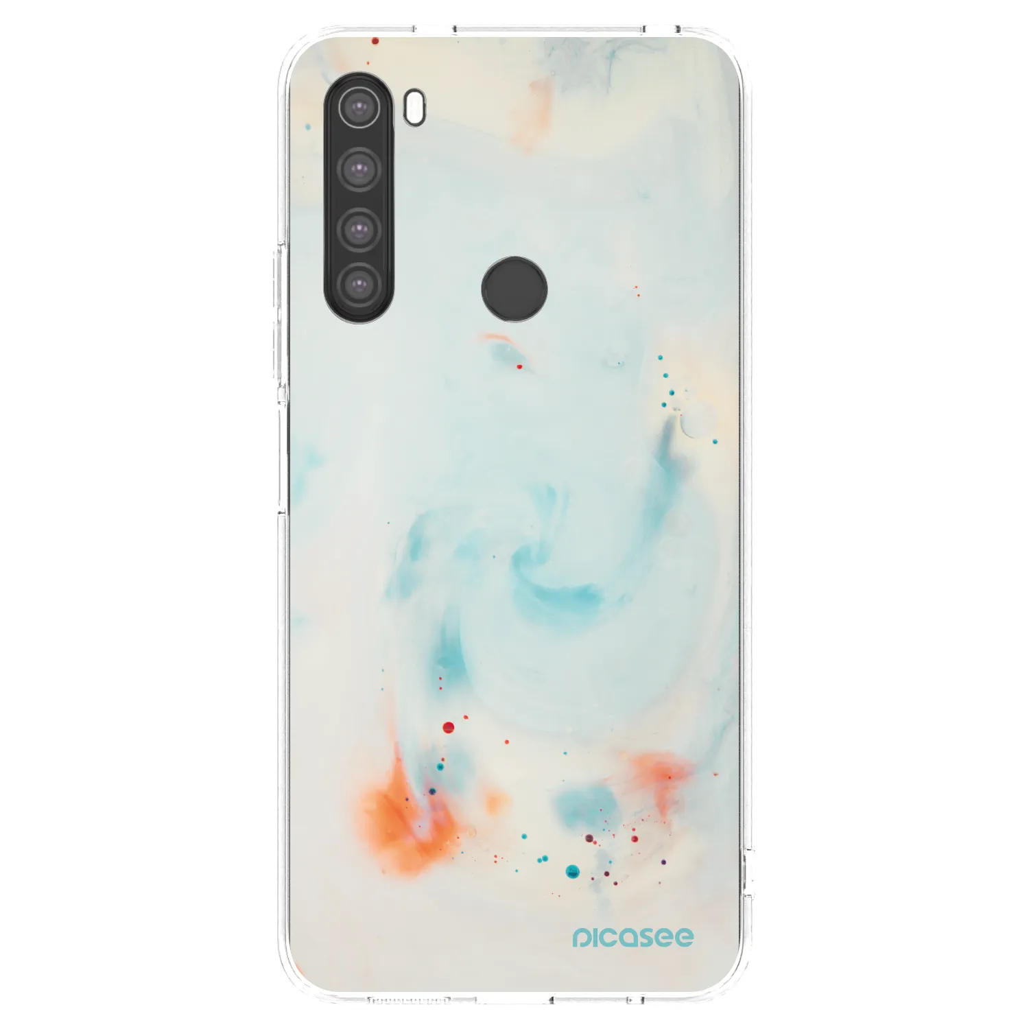 Picasee silikonska prozirna maskica za Xiaomi Redmi Note 8 - Splash