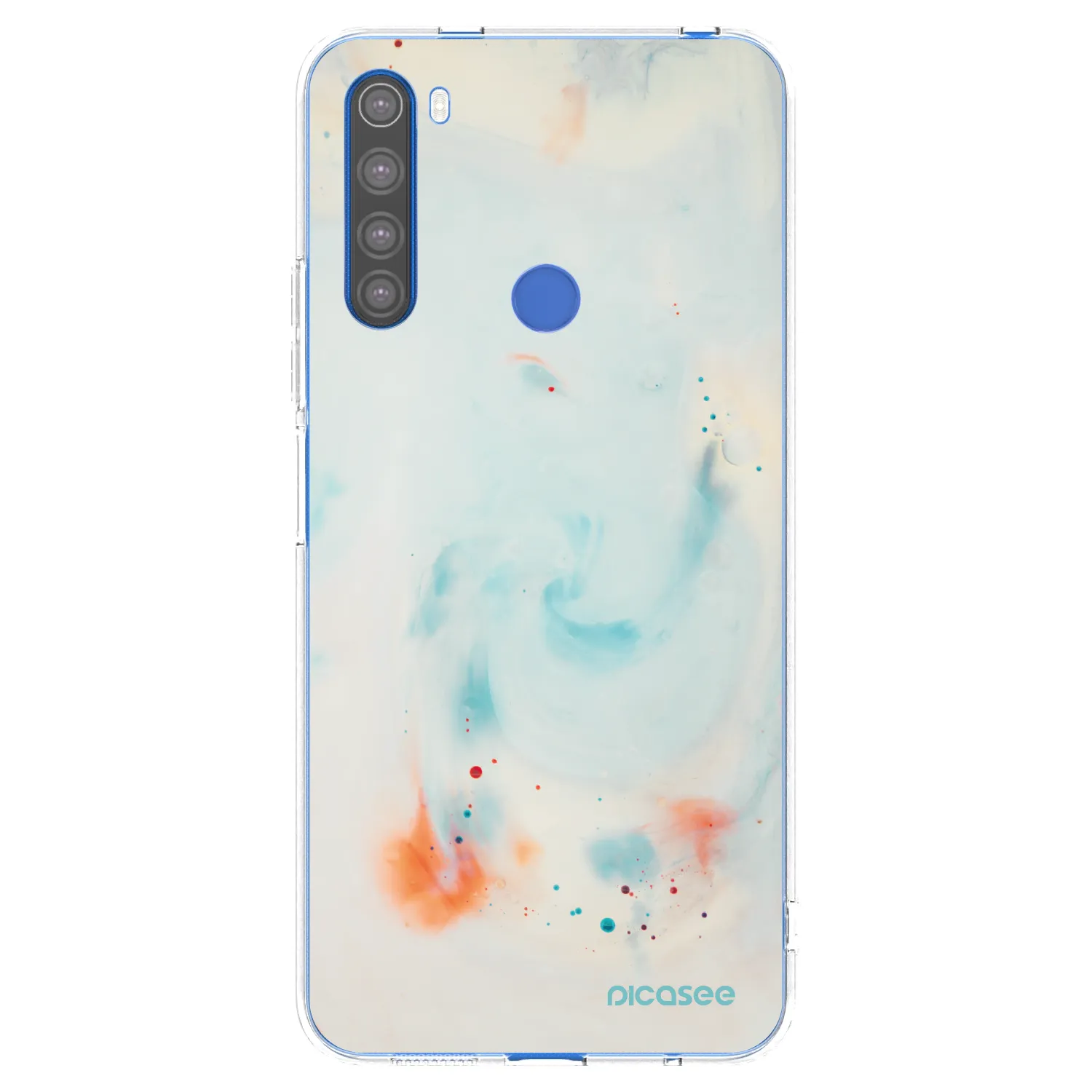 Picasee silikonska prozirna maskica za Xiaomi Redmi Note 8T - Splash