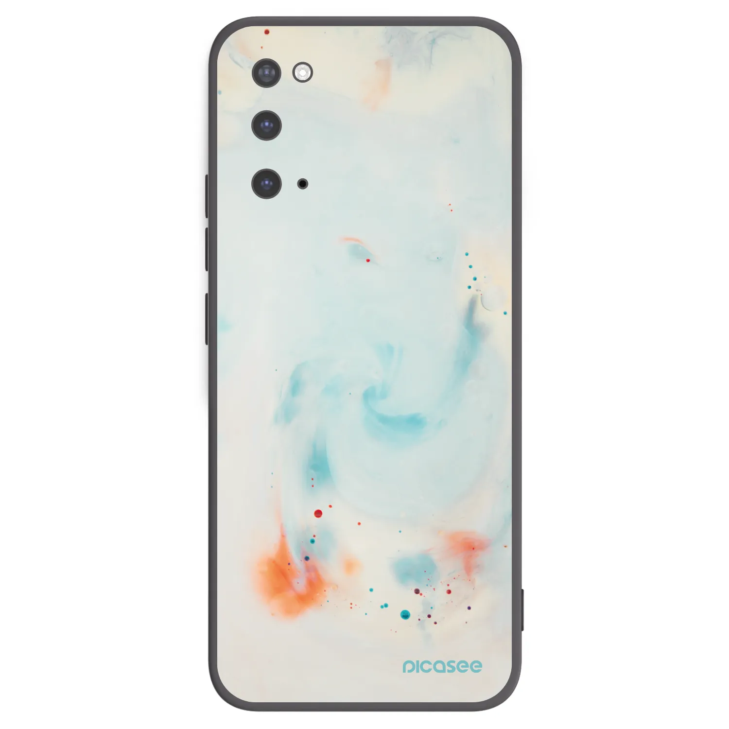 Picasee crna silikonska maskica za Samsung Galaxy S20 G980F - Splash