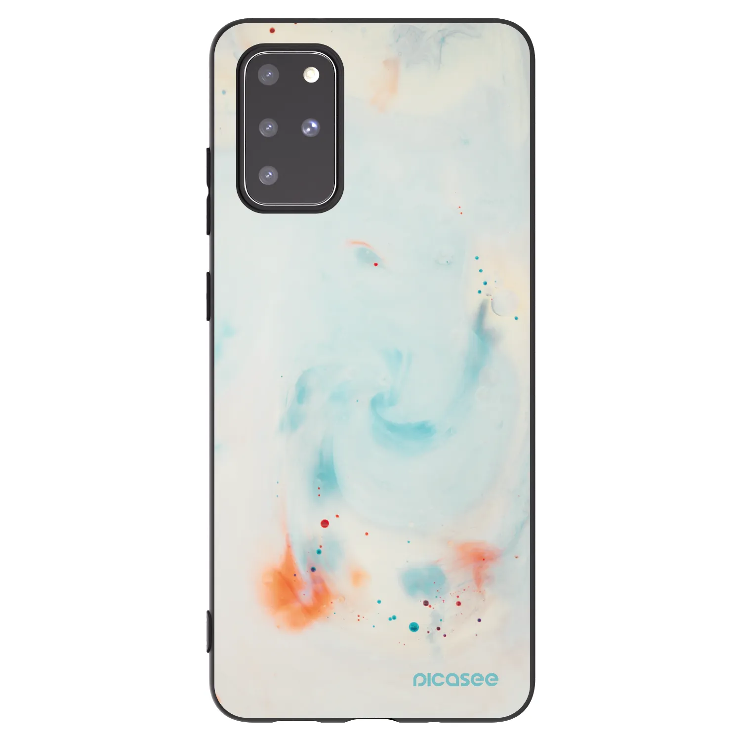 Picasee crna silikonska maskica za Samsung Galaxy S20+ G985F - Splash
