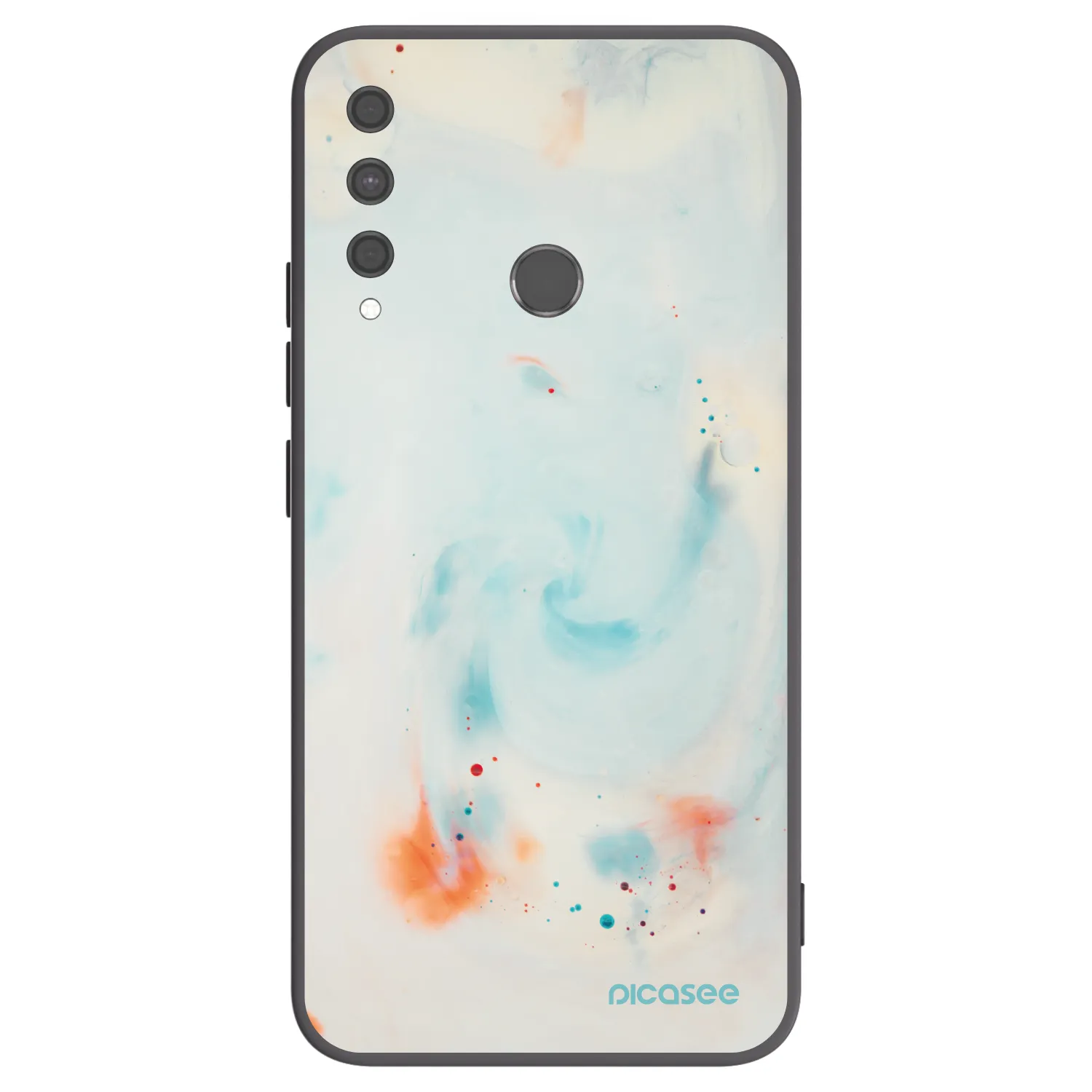 Picasee crna silikonska maskica za Huawei P40 Lite E - Splash