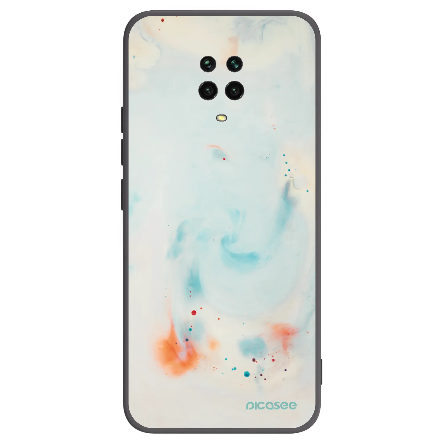 Picasee crna silikonska maskica za Xiaomi Redmi Note 9 Pro - Splash