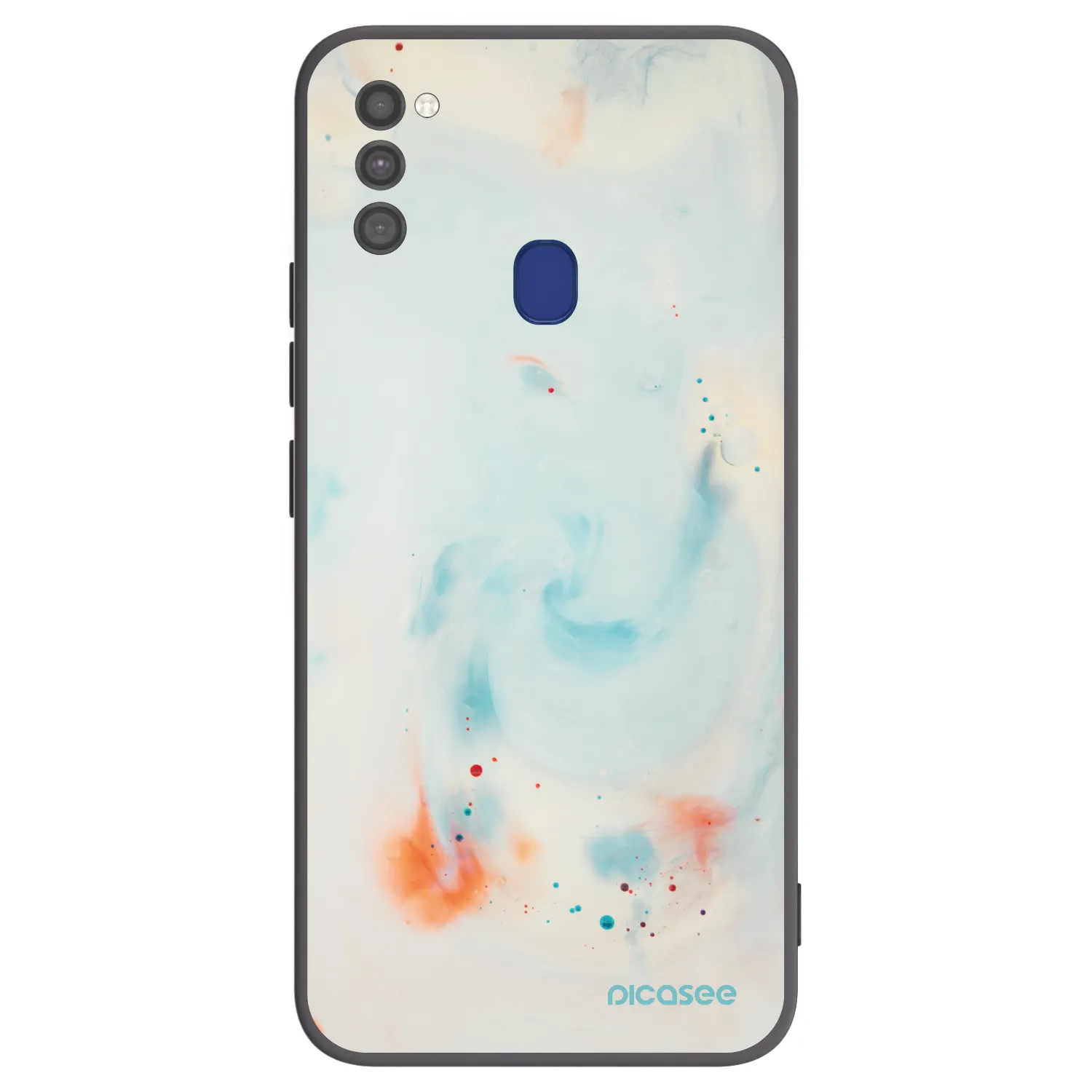 Picasee crna silikonska maskica za Samsung Galaxy M21 M215F - Splash