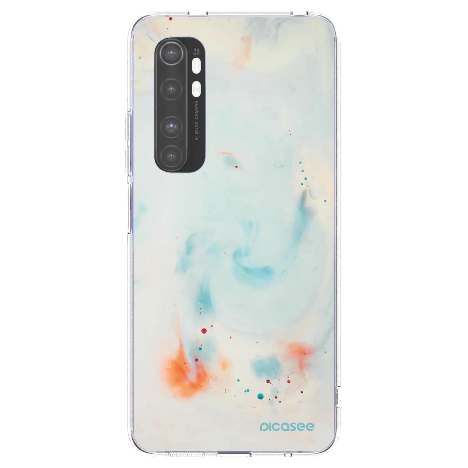 Picasee silikonska prozirna maskica za Xiaomi Mi Note 10 Lite - Splash