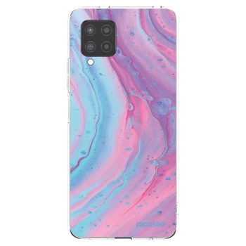 Picasee silikonska prozirna maskica za Samsung Galaxy A42 A426B - Pink liquid