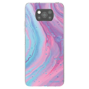 Picasee crna silikonska maskica za Xiaomi Poco X3 Pro - Pink liquid