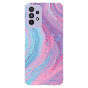 Picasee silikonska prozirna maskica za Samsung Galaxy A32 4G SM-A325F - Pink liquid