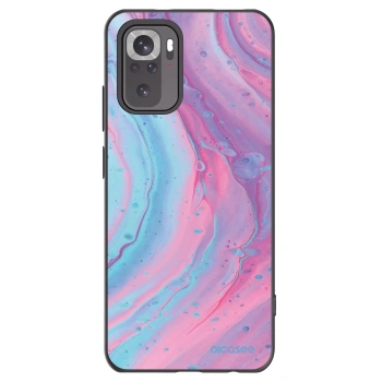 Picasee crna silikonska maskica za Xiaomi Redmi Note 11S 4G - Pink liquid