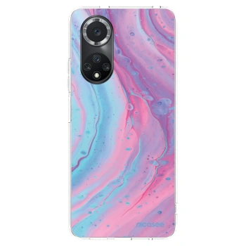Picasee silikonska prozirna maskica za Huawei Nova 9 SE - Pink liquid