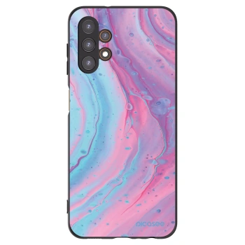 Picasee crna silikonska maskica za Samsung Galaxy A13 4G A135 - Pink liquid