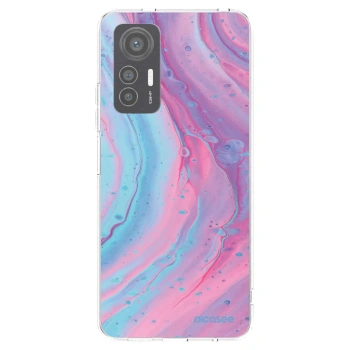 Picasee silikonska prozirna maskica za Xiaomi 12 Lite - Pink liquid