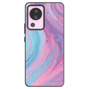 Picasee crna silikonska maskica za Xiaomi 13 Lite - Pink liquid