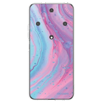 Picasee silikonska prozirna maskica za Honor Magic5 Lite 5G - Pink liquid