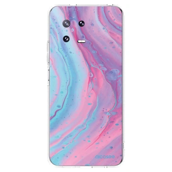 Picasee silikonska prozirna maskica za Xiaomi 13 Pro - Pink liquid