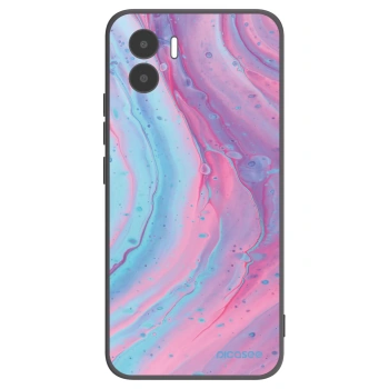 Picasee crna silikonska maskica za Xiaomi Redmi A2 - Pink liquid