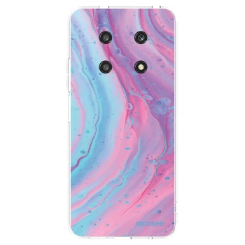 Picasee silikonska prozirna maskica za Honor Magic4 Lite 5G - Pink liquid
