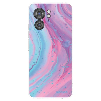Picasee silikonska prozirna maskica za Motorola Edge 40 - Pink liquid