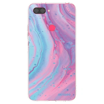 Picasee silikonska prozirna maskica za Xiaomi Mi 8 Lite - Pink liquid