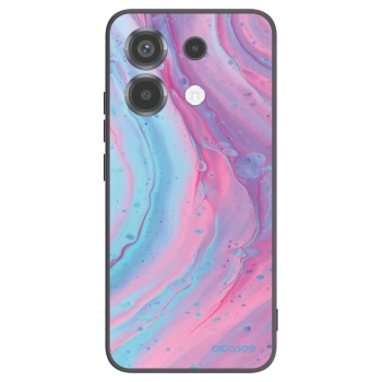 Picasee crna silikonska maskica za Xiaomi Poco X6 - Pink liquid