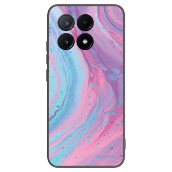 Picasee crna silikonska maskica za Xiaomi Poco X6 Pro - Pink liquid