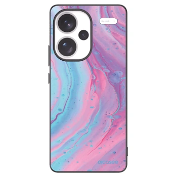 Picasee crna silikonska maskica za Xiaomi Redmi Note 13 Pro+ 5G - Pink liquid