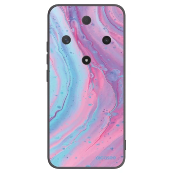 Picasee crna silikonska maskica za Honor Magic6 Lite 5G - Pink liquid