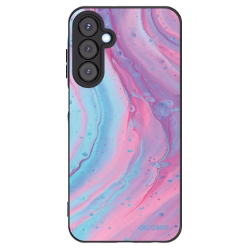 Picasee crna silikonska maskica za Samsung Galaxy A25 A256B 5G - Pink liquid