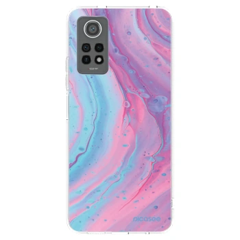 Picasee silikonska prozirna maskica za Xiaomi Redmi Note 12 Pro 4G - Pink liquid
