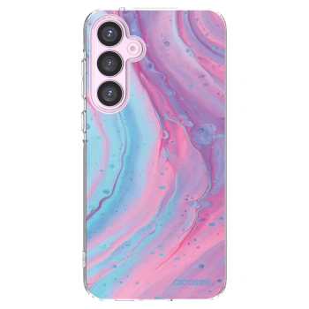 Picasee silikonska prozirna maskica za Samsung Galaxy A55 5G A556B - Pink liquid