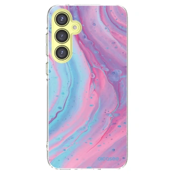 Picasee silikonska prozirna maskica za Samsung Galaxy A35 5G A356B - Pink liquid