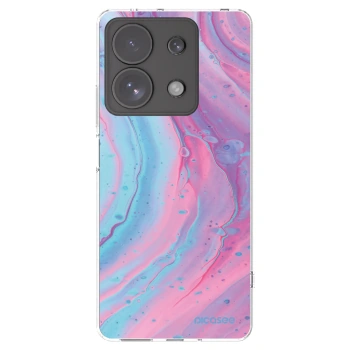 Picasee silikonska prozirna maskica za Xiaomi Redmi Note 13 Pro 4G - Pink liquid