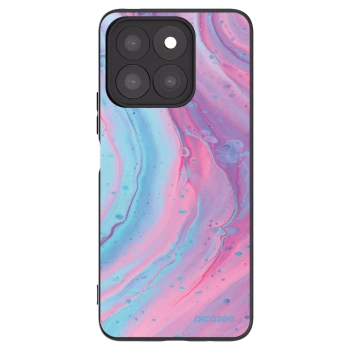 Picasee crna silikonska maskica za Honor X8b - Pink liquid